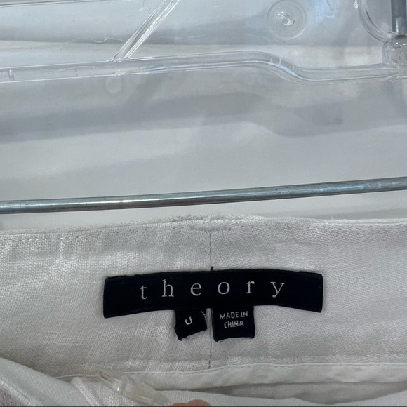 Theory linen pants emery travel 100% linen trousers - Picture 8 of 8